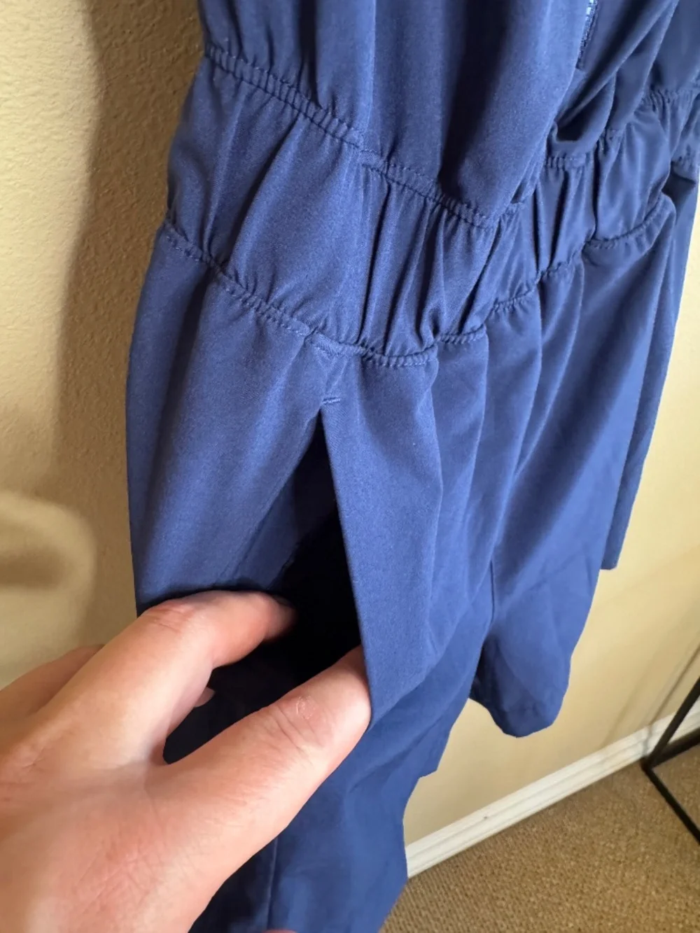 Athleta GIRL. Level Up Romper. Navy blue. Size M 8-10